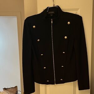 ST. JOHN Chic Black Blazer Jacket
